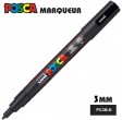 Marker pentru vopsea POSCA – vârf fin 1,2 mm în 4 culori