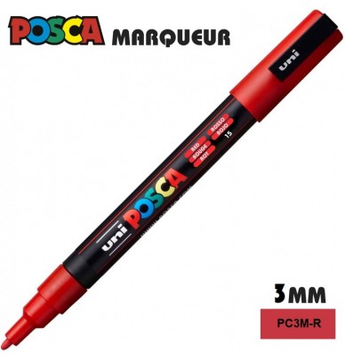 Marker pentru vopsea POSCA – vârf fin 1,2 mm în 4 culori