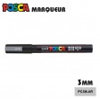 Marker pentru vopsea POSCA – vârf fin 1,2 mm în 4 culori