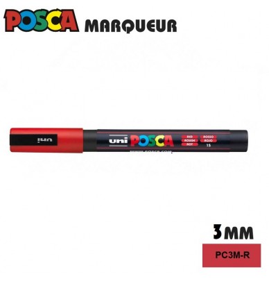 Marker pentru vopsea POSCA – vârf fin 1,2 mm în 4 culori