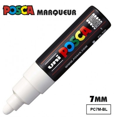 Marker pentru vopsea POSCA – pâslă cu vârf lat de 5 mm în 4 culori