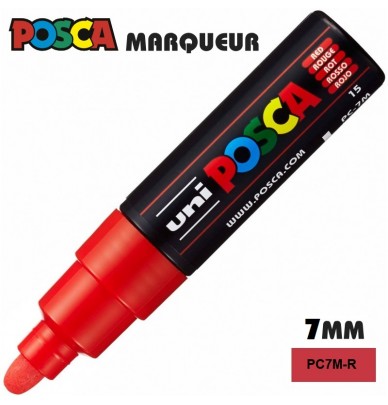 Marker pentru vopsea POSCA – pâslă cu vârf lat de 5 mm în 4 culori