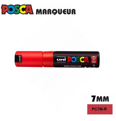 Marker pentru vopsea POSCA – pâslă cu vârf lat de 5 mm în 4 culori